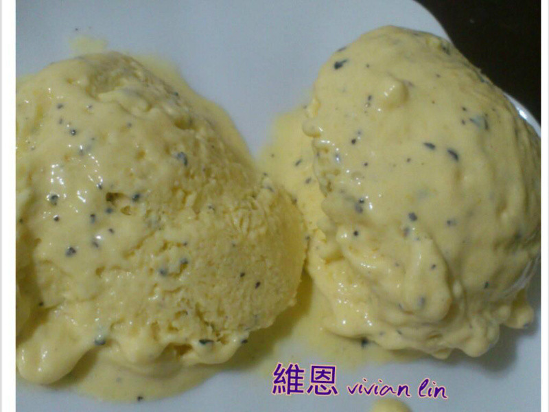 百香+芒果 冰淇淋