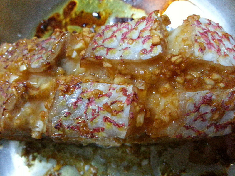 蒜香焗烤鱼片