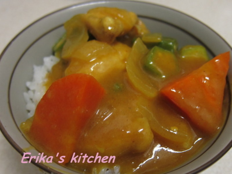 Erika's kitchen 秋葵咖哩鸡