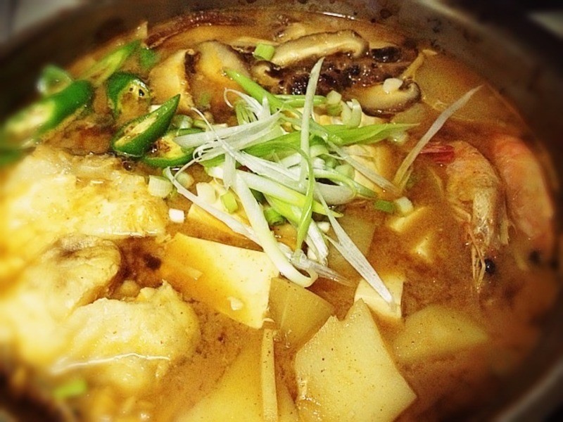 《辣鱼片豆腐煲》---韩式料理