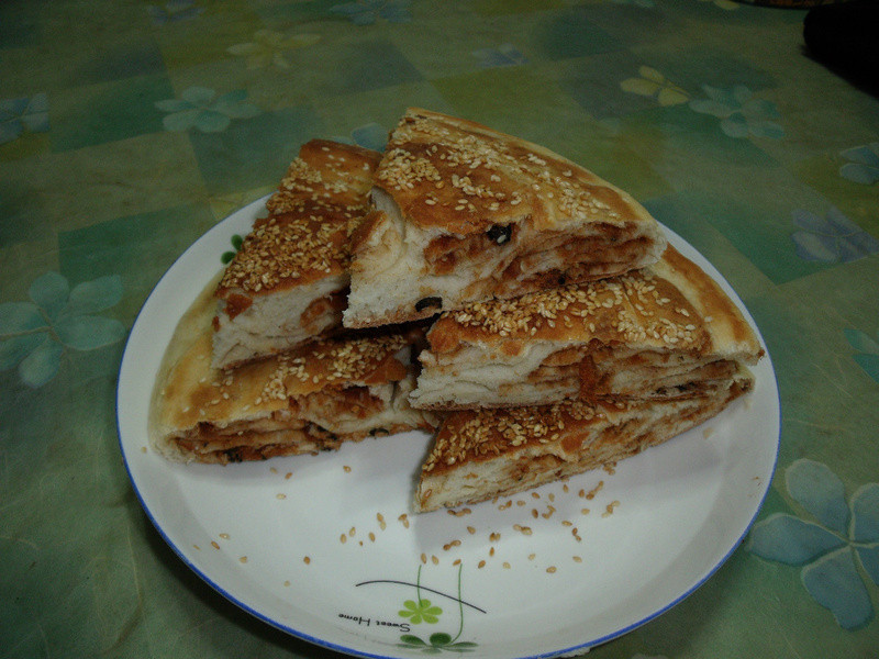 海苔肉松芝麻大饼