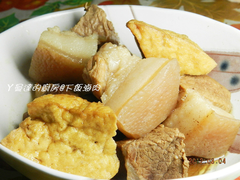 康宝鲜味炒手鲣鱼风味~卤肉&卤油豆腐