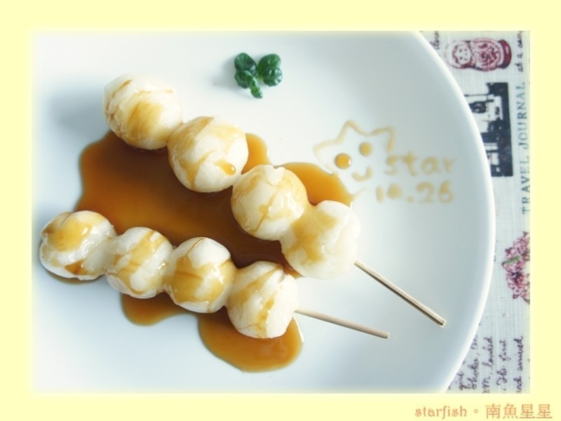 日式酱油串丸子