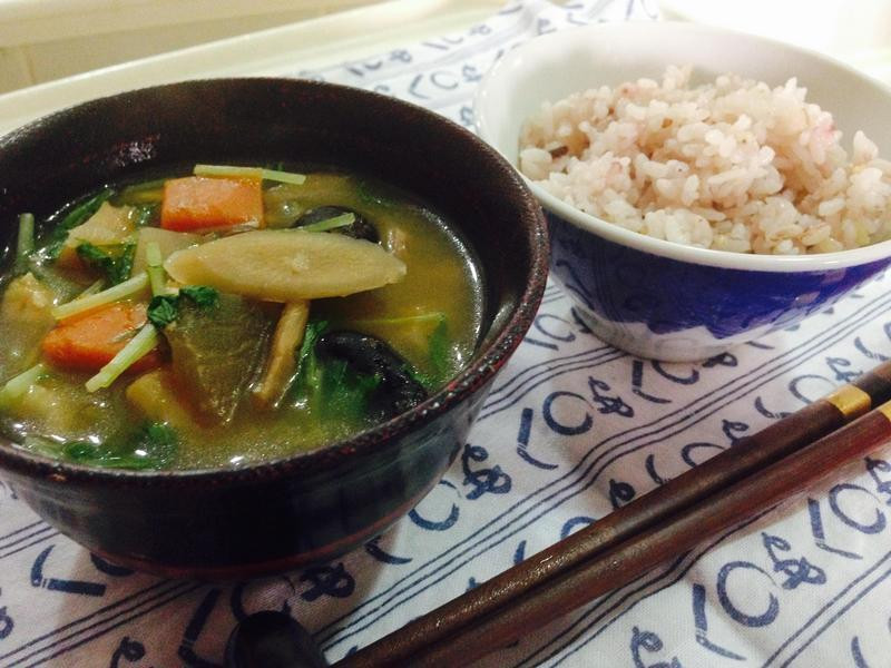 日式蔬菜豆腐杂煮(けんちん汁)