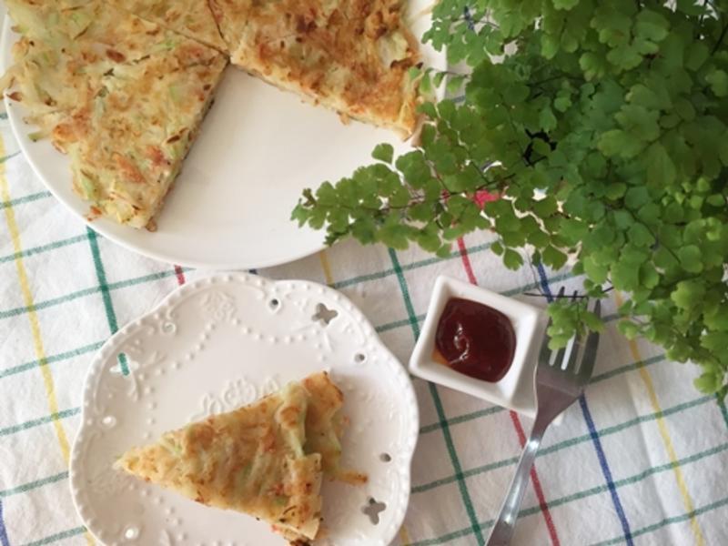 樱花虾瓠瓜煎饼