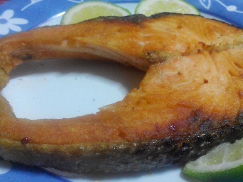 香煎柠檬鲑鱼
