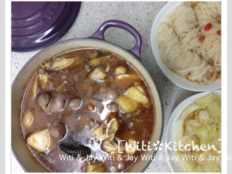 [Witi✿Kitchen]LC麻油三宝 麻油鸡 麻油面线 麻油高丽菜