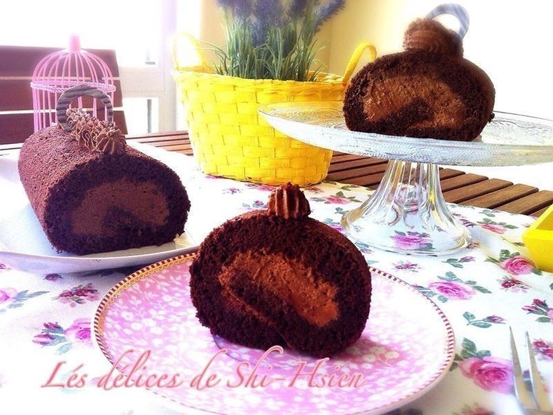 摩卡巧克力蛋糕卷
