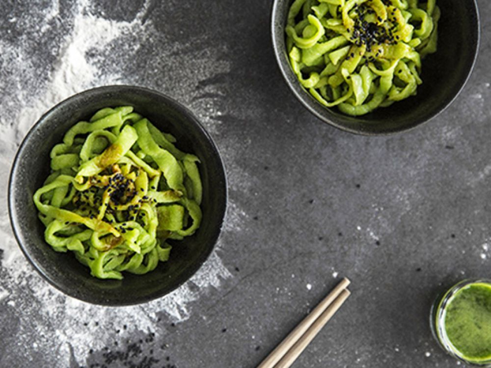 自制麻酱菠菜面条