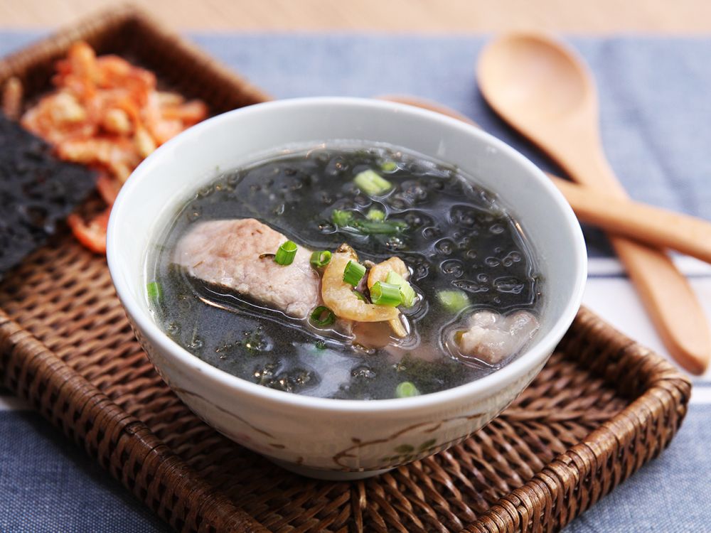 海苔虾米猪骨汤