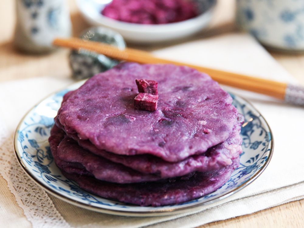 紫薯烫面饼