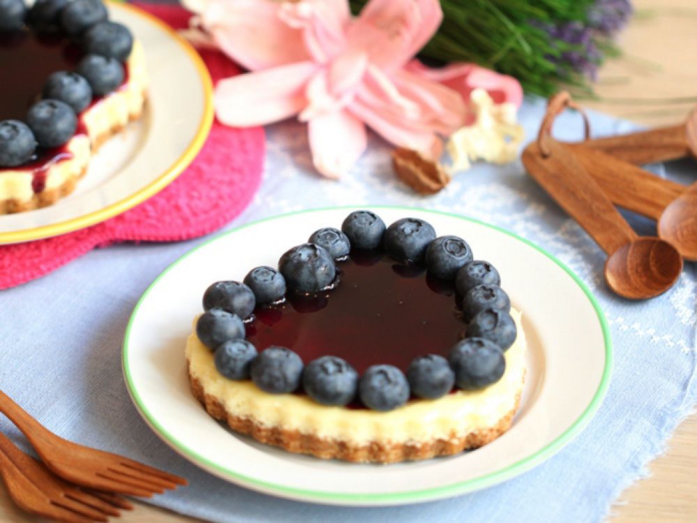 自制烘焙蓝莓芝士蛋糕 [情人节特别食谱]
