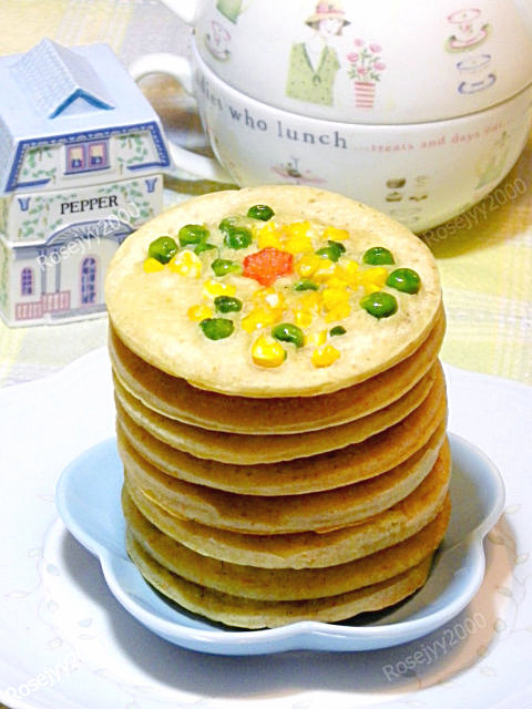 玉米青豆摊饼