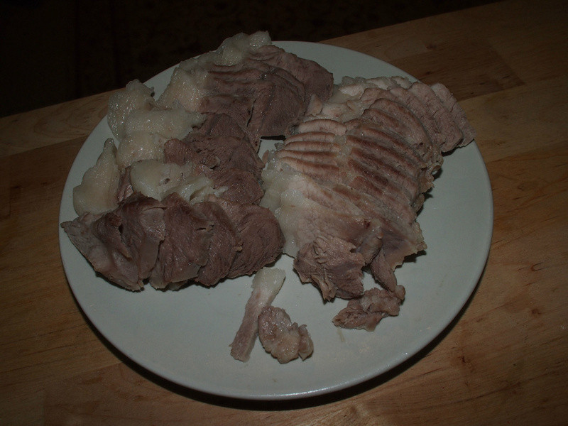 白煮猪肉