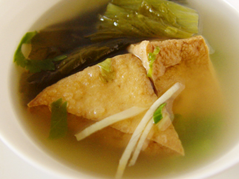 酸菜油豆腐汤