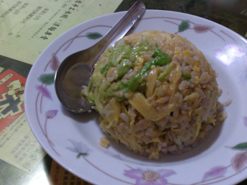 高丽菜紫米蛋炒饭