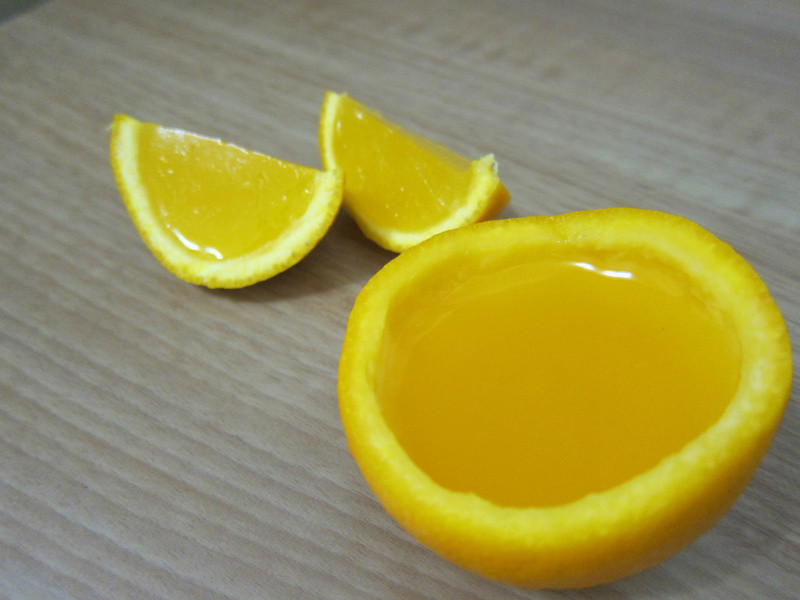 香橙杯果冻