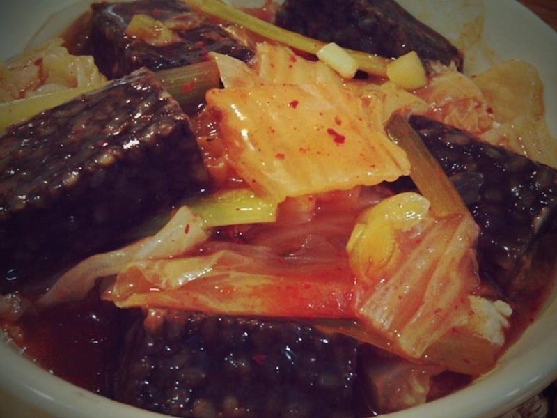 韩式泡菜起司锅粑