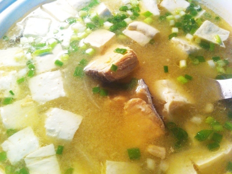 味噌鲑鱼豆腐汤