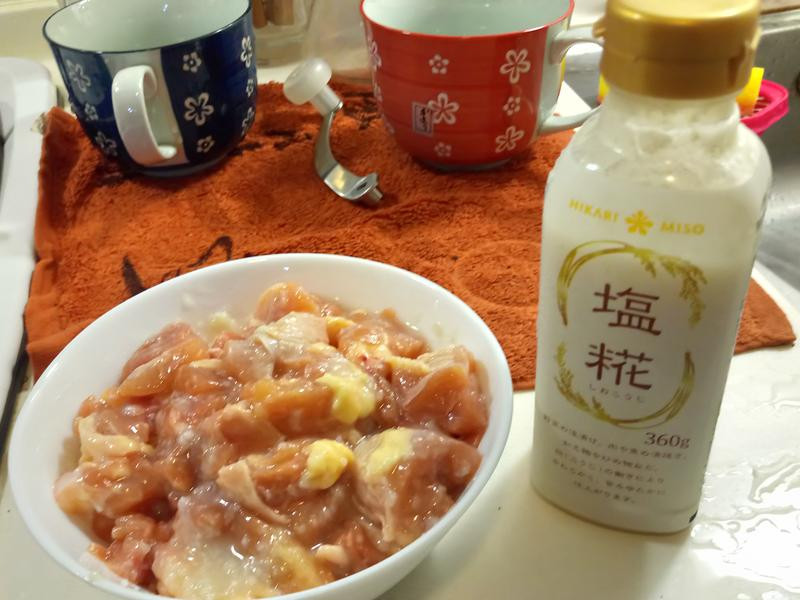 盐曲风味鸡腿肉炒甜椒