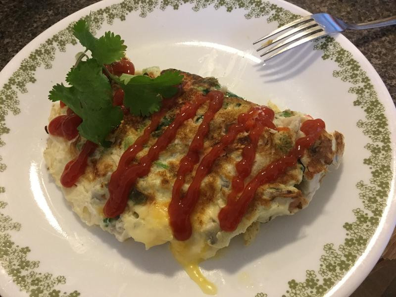 早餐西式omelette蛋饼