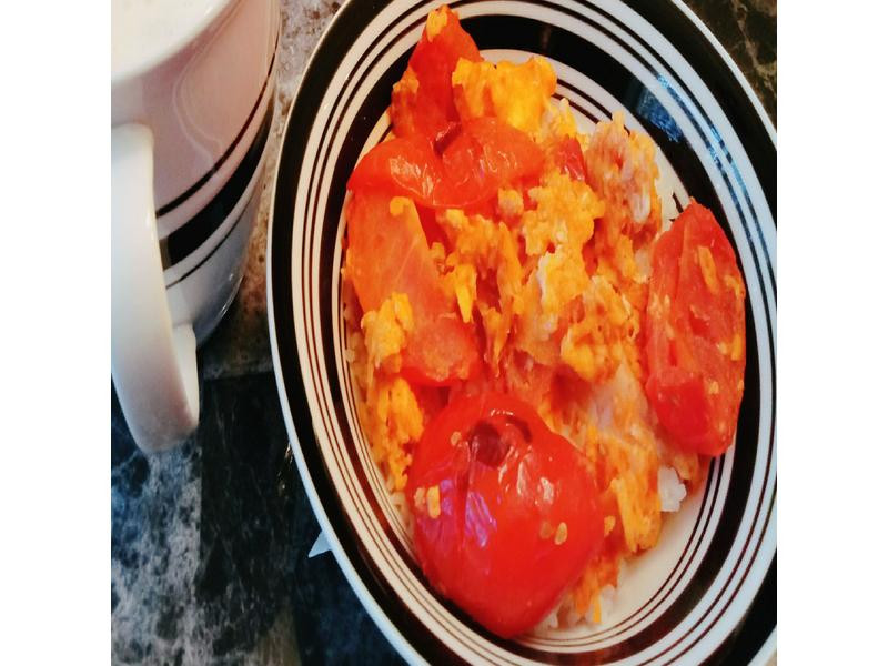 蕃茄炒蛋盖饭