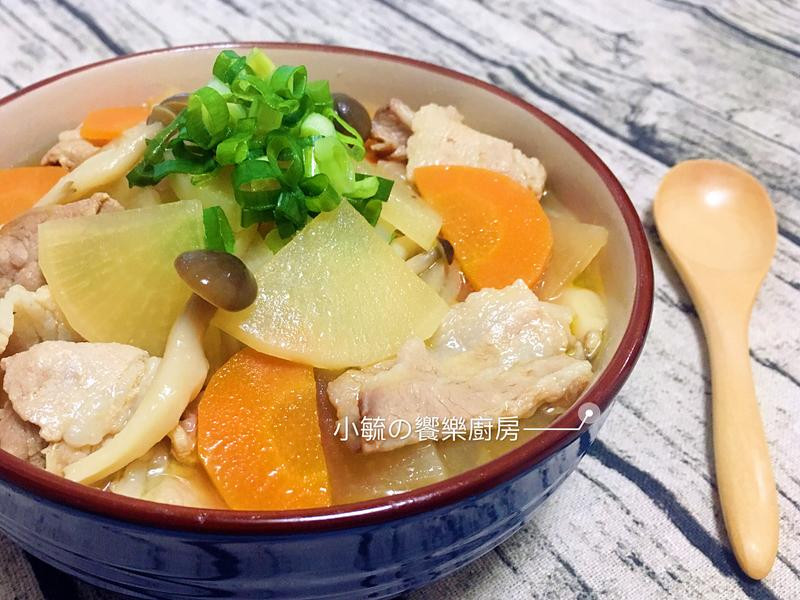 猪肉鲜菇味噌汤