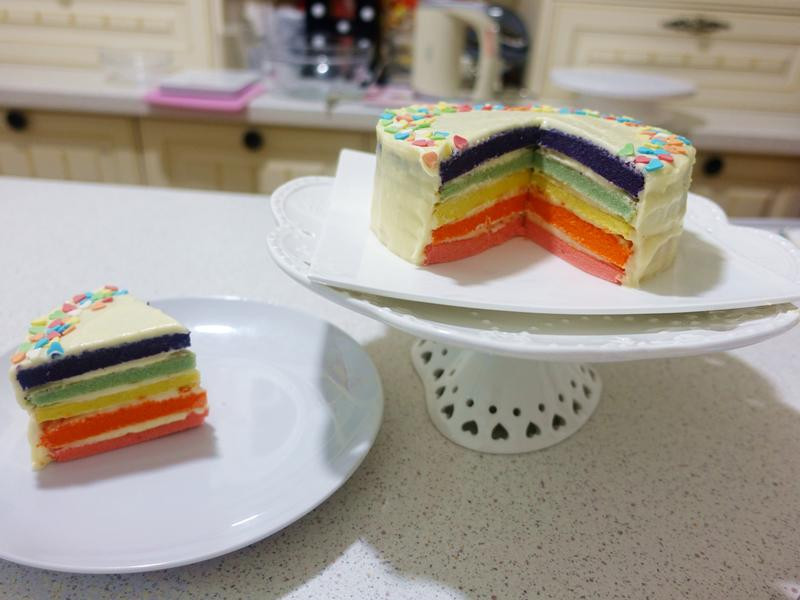 彩虹海绵蛋糕6吋