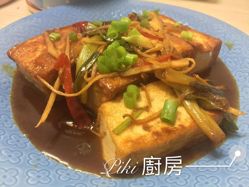 葱烧豆腐