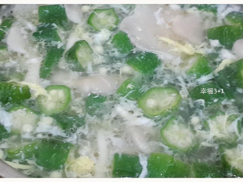 秋葵菇菇汤