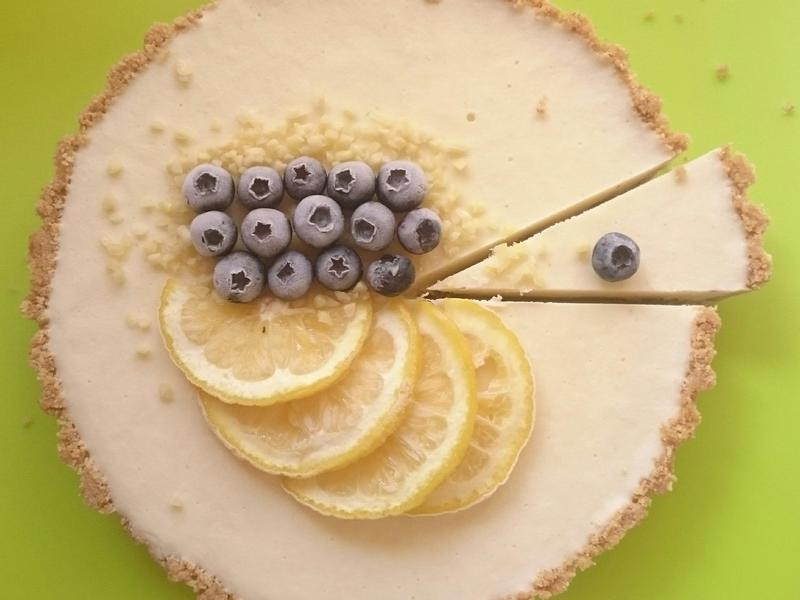 甜柠檬蓝莓优格生乳酪蛋糕
