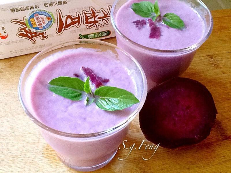 紫地瓜豆浆