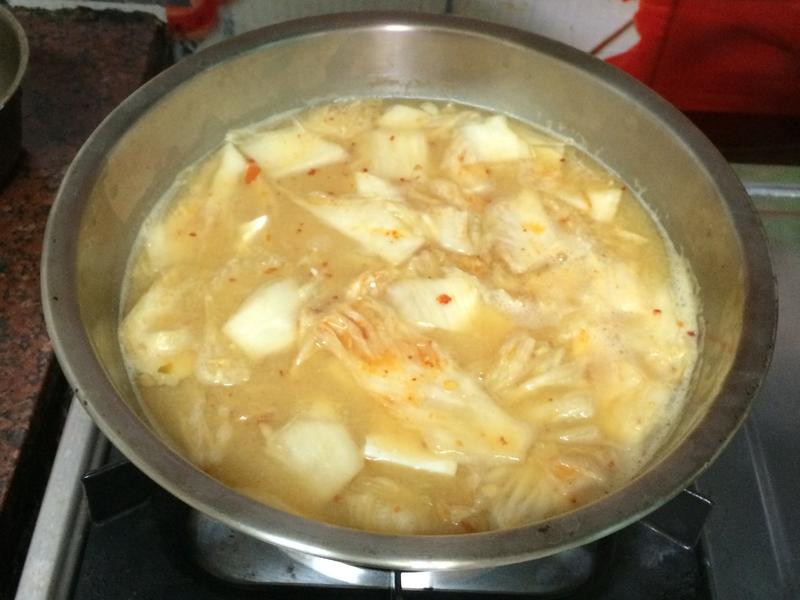 嫩豆腐泡菜味噌汤