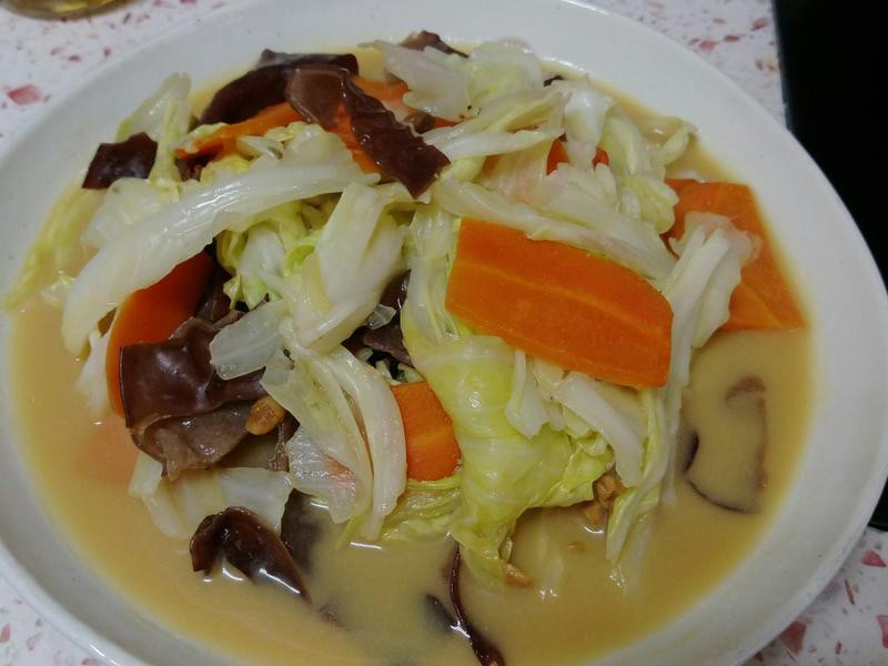 豆腐乳炒高丽菜