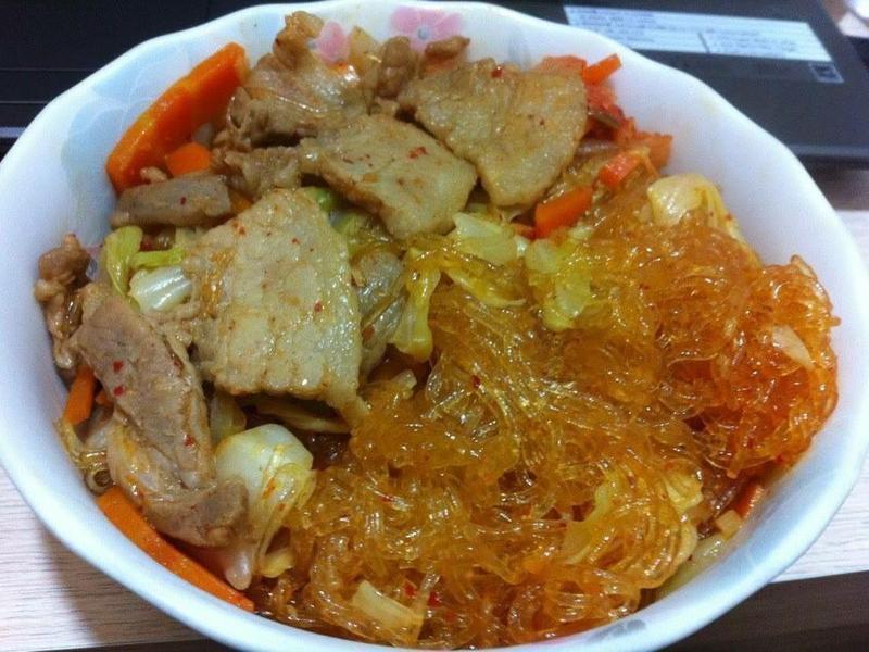 韩式泡菜烧肉冬粉
