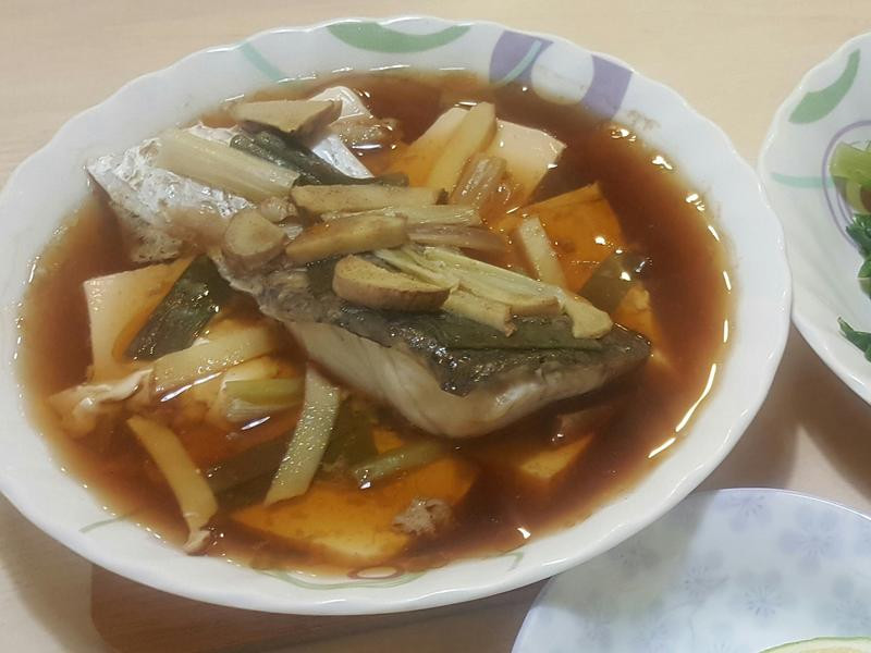 蒸鲈鱼豆腐