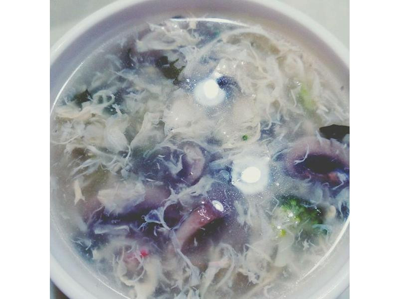 蘑菇翠玉海鲜粥
