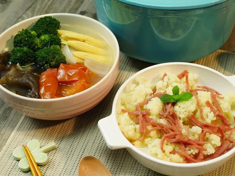 五行蔬菜汤+奶油花椰菜