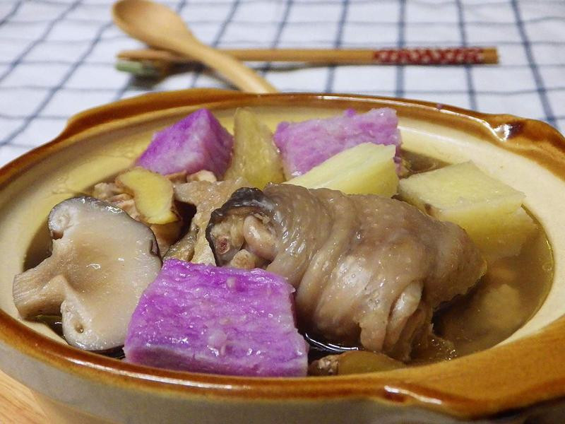 竹姜山药香菇鸡汤