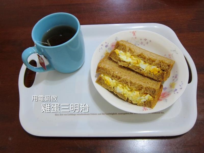 用电锅做 鸡蛋三明治