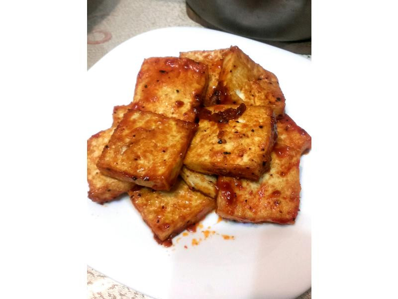 韩式辣酱煎豆腐