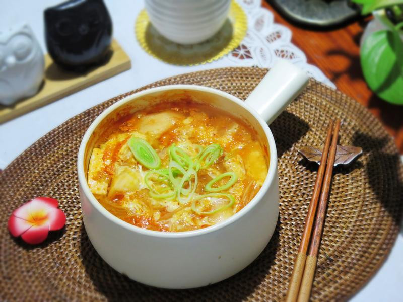 韩式泡菜蛋花汤