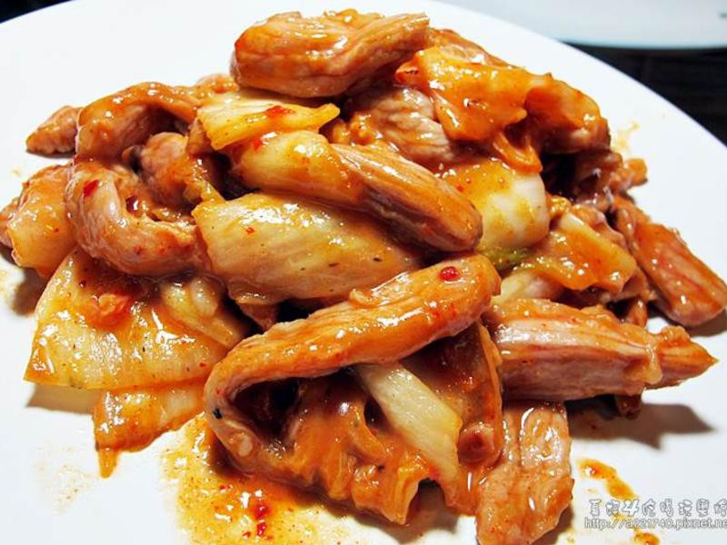 韩国泡菜炒肉丝