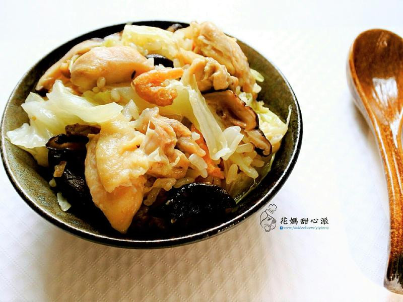 高丽菜香菇鸡饭(电锅版)