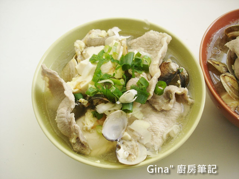 肉片蛤蜊味噌汤