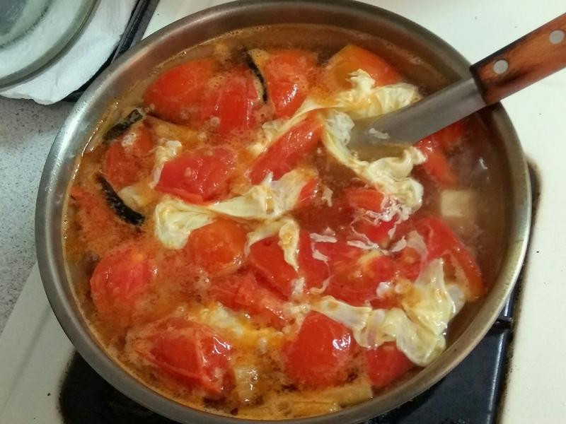 蕃茄豆腐蛋花汤