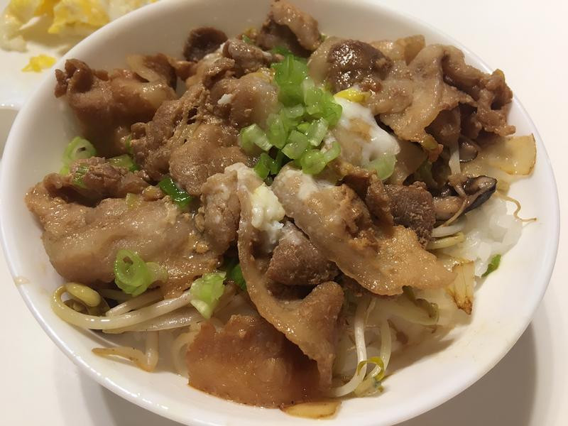 葱烧猪五花丼饭