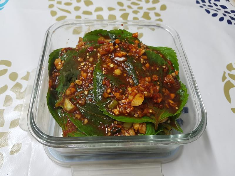 韩式芝麻叶泡菜