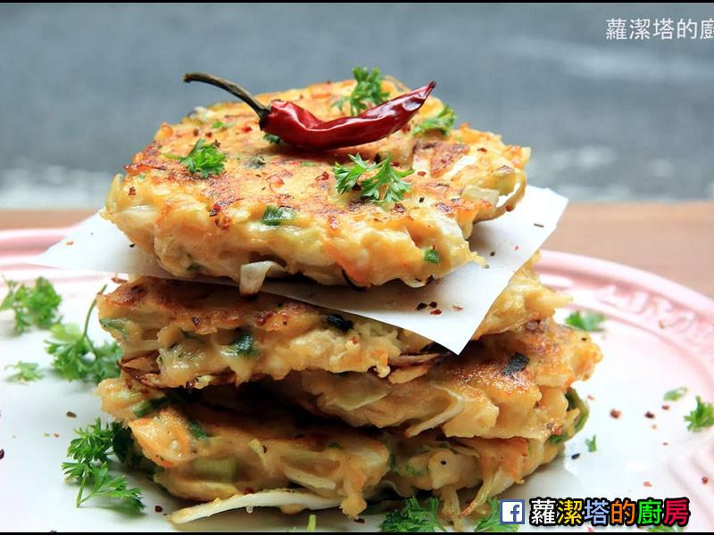 鸡胸肉蔬菜煎饼