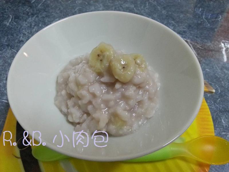 宝宝副食香蕉母奶粥